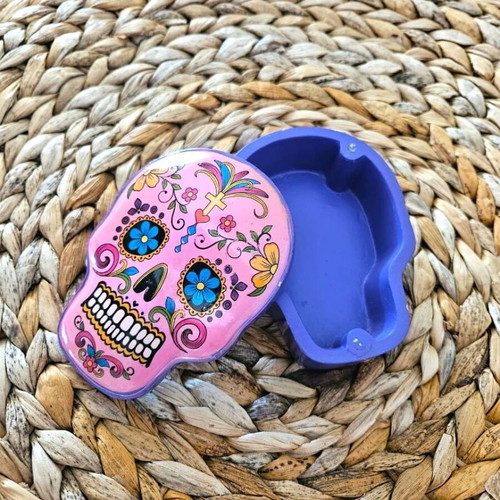 Box Case Mexican Day of the Dead like new