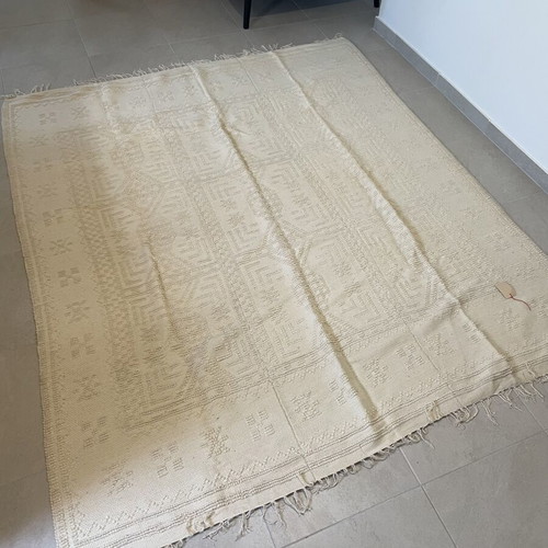 Authentic Vintage Arachova Wool Rug Set, 4 Pieces, Greek Made
