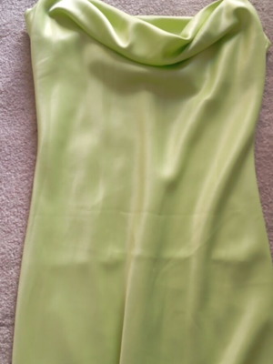 Silk dress Charly light green like new, perfect fit