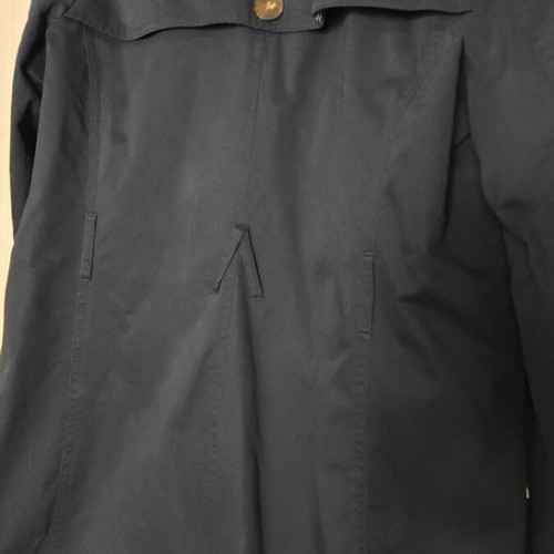 Trench coat blue cotton women's medium-large like new with belt