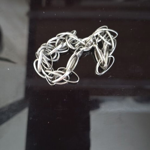 Massive women's silver bracelet like new