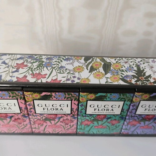 Gucci Flora 4 x 5 ml Eau de Parfum miniature perfume set new
