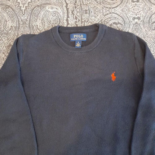 Polo Ralph Lauren sweater used, cotton, blue for ages 5-6