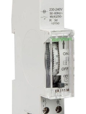 Geyer Analog Rail Timer Daily 16A 230V ER111M New