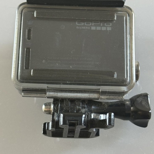 GoPro HERO action camera used with waterproof case and mount
