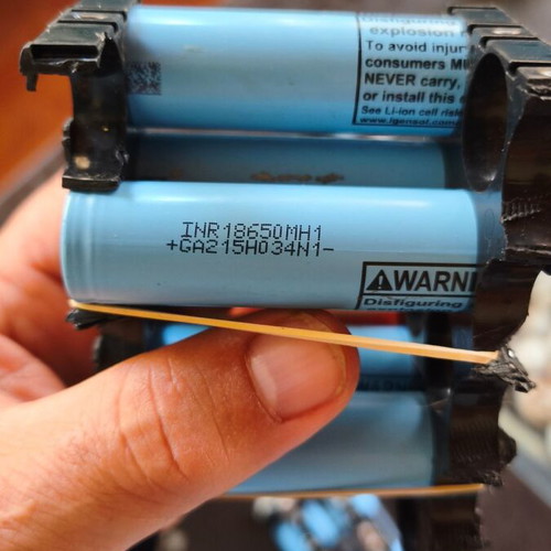 LG lithium battery 3.7V 3200mAh pack of 6 for Xiaomi scooter