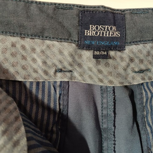 Boston Brothers fabric pants blue/gray like new