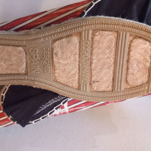 Adam's Shoes blue espadrilles size 37