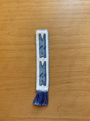 Handmade embroidered bookmark new