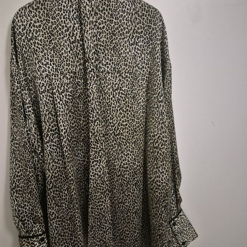 Satin leopard shirt Zara like new, size S