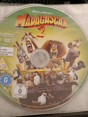 Madagascar 2 DVD used, no case, authentic