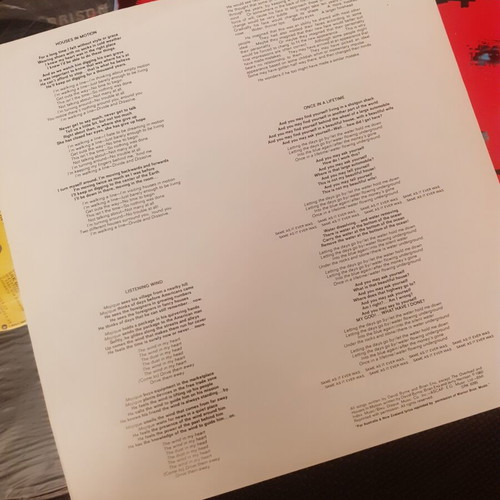 Talking Heads Remain In Light Original 1980 Australian Vinyl LP with Inserts