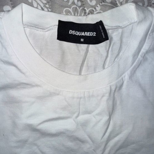 Long Tshirt Dsquared2 new, size M, white and blue