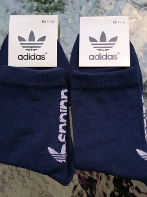 Adidas men's socks new, 2 pairs, size 41-45, dark blue