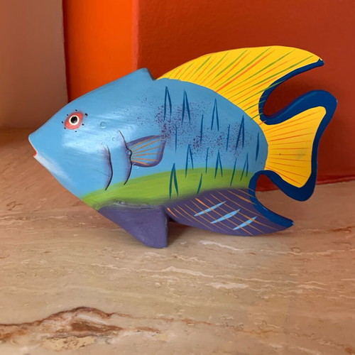 Wooden decorative fish new, hand-carved and hand-painted