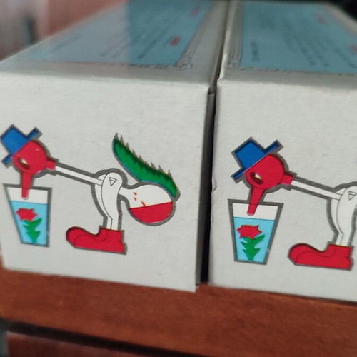 Vintage Drinking Birds set of 2, New Old Stock