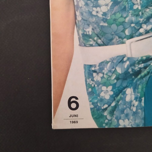 Burda vintage magazine June 1969 with patterns and Greek translation like new