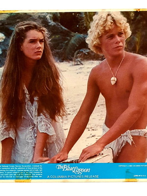 Blue Lagoon movie poster used, authentic 1980