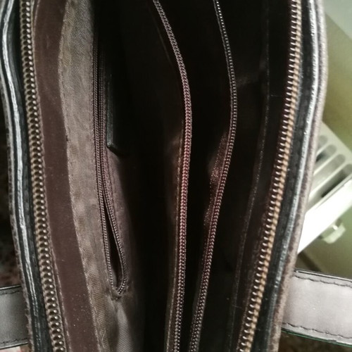 Bever's Paris vintage brown leather shoulder bag like new