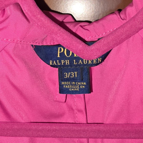 Polo Ralph Lauren girls' windbreaker jacket size 3T like new pink