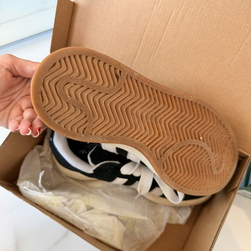 Adidas Campus Black White shoes used, size 36