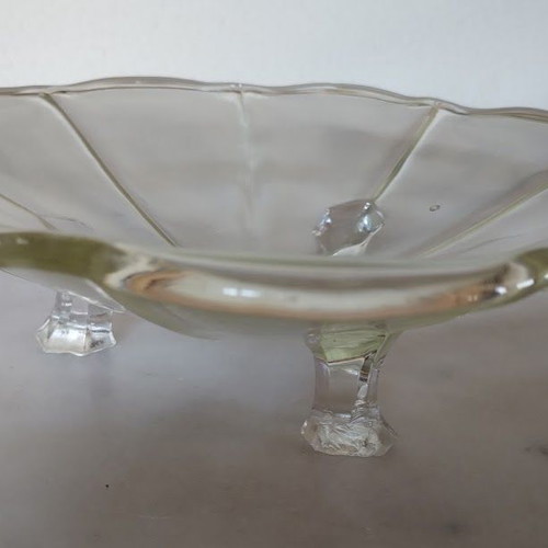 Chippendale Decorative Glass Bowl used, Art Deco style