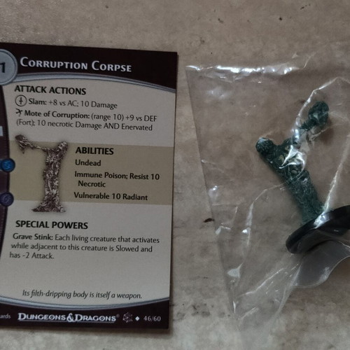 Dungeons & Dragons Demonweb Corruption Corpse figure #46/60