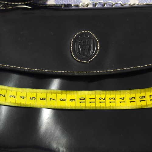 KEM crossbody bag used, black leather