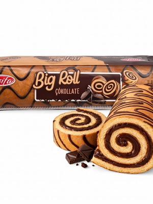 Big Roll cake roll with chocolate filling 300gr new