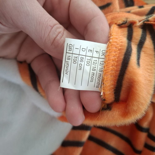 Tiger costume for baby like new