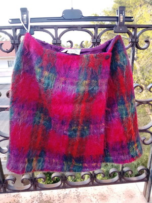 Next Mini Mohair Wool Skirt like new, multicolor