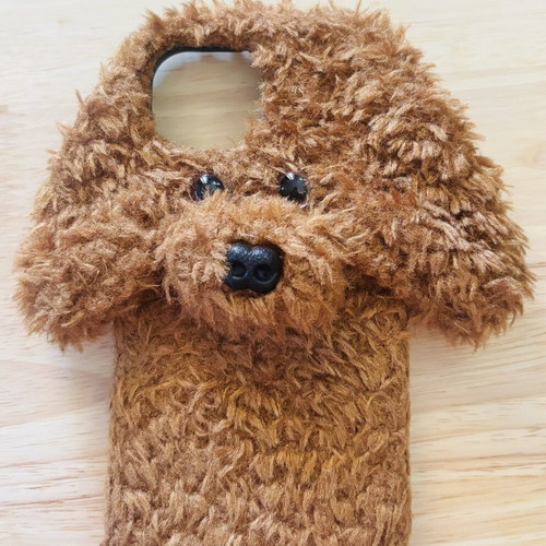 IPhone 15 case like new with original fluffy teddy bear design