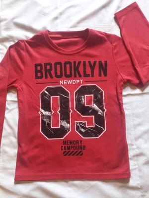 Bouny Baby long sleeve red shirt for 9-10 years like new