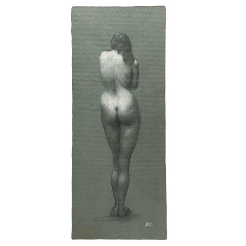 Nude Academic Study Drawing framed, like new, 1920-1930