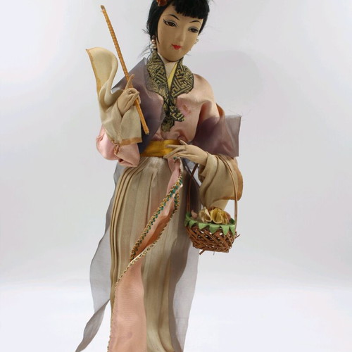 Geisha doll handmade 35 cm used