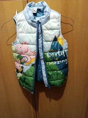 Peppa sleeveless kids vest like new, size 5-6 (110)