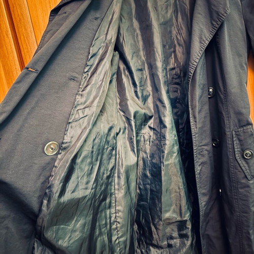 Waterproof navy blue trench coat size 36 like new