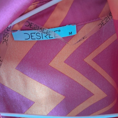 Desiree Croisé blouse new, satin, pink and orange, size M