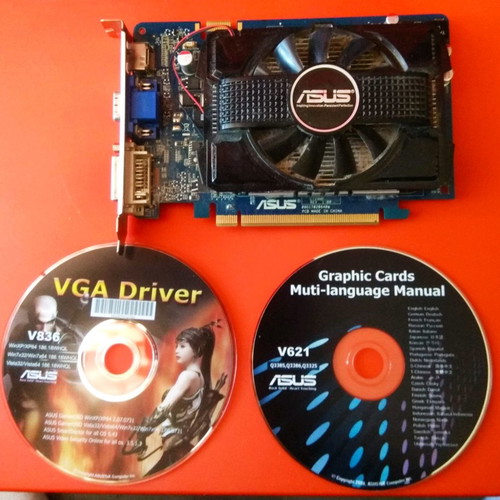 Asus EN9500GT graphics card used, 1GB CUDA