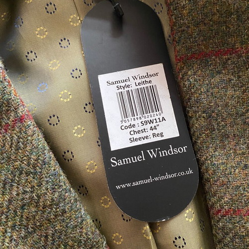 Samuel Windsor luxury men's blazer 100% wool new, green color