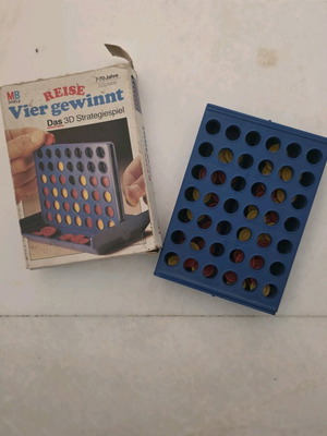 Vintage Connect Four Vier Gewinnt used classic strategy game Milton Bradley