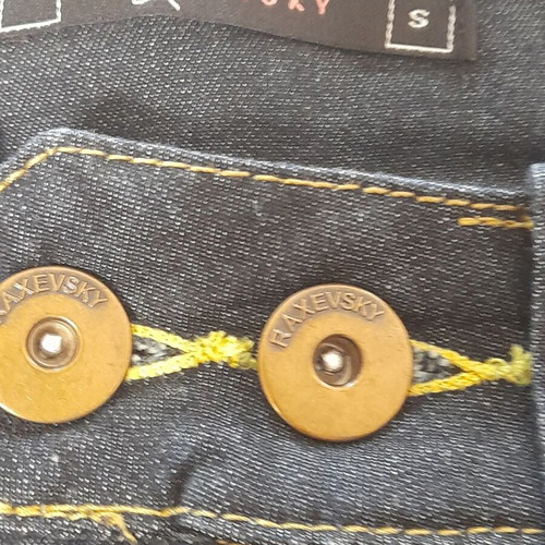 Raxevsky denim skirt slim straight like new, size S