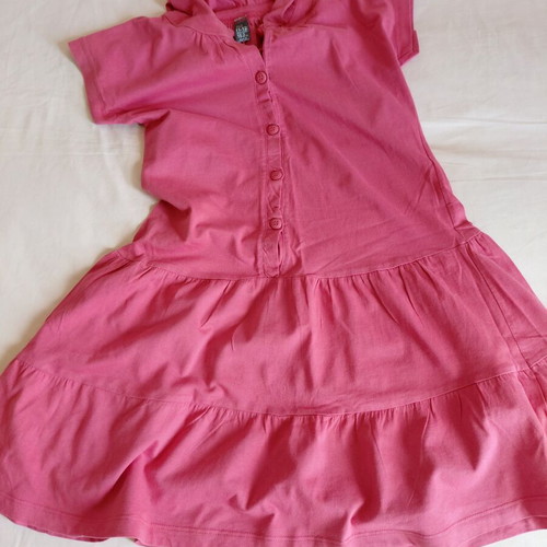 Zara Girls' Cotton Dress coral 11-12 years like new