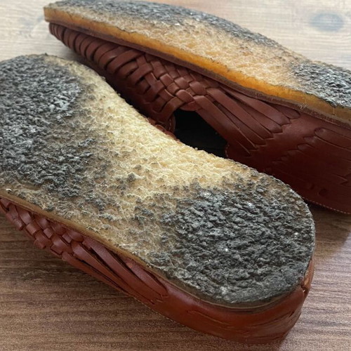 TOMS leather sandals like new, size UK10 EU44.5, brown