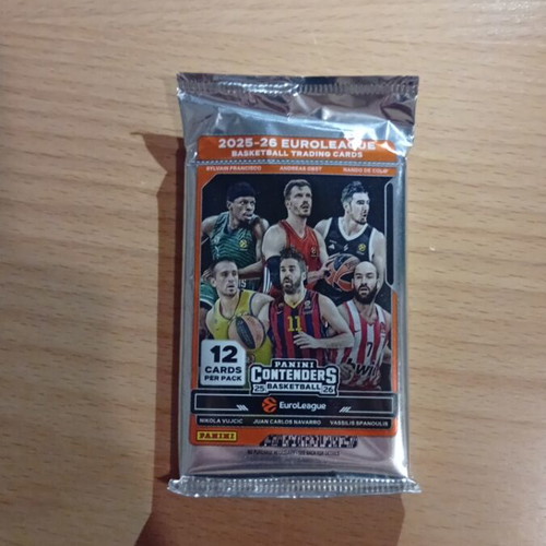Panini Contenders Euroleague 25-26 pack with 12 cards new
