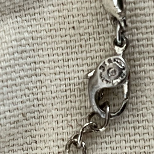 Monet necklace used with pink and silver colors