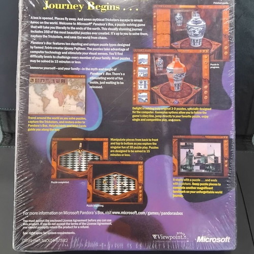 Pandora's Box PC CD ROM Big Box sealed