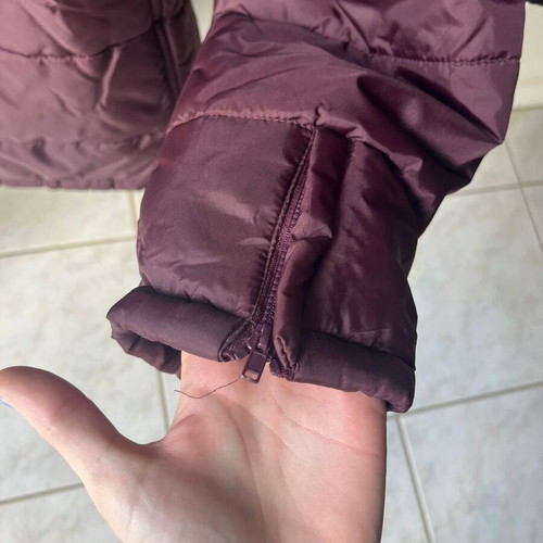 Women's jacket size L like new, eggplant to burgundy color