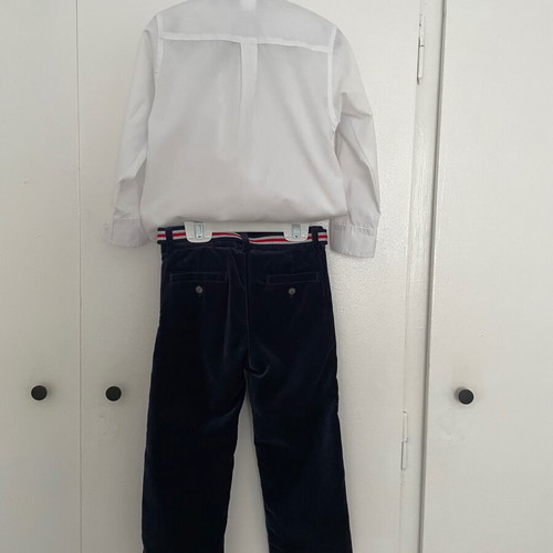 Shirt with Tie and Velvet Pants Janie & Jack New for 2-3 Years
