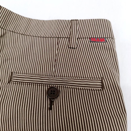 Slam women's shorts new, size S, beige brown striped
